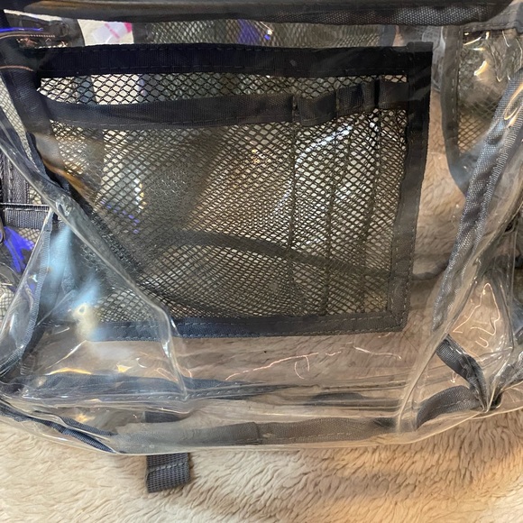 Dark Grey Clear Book Bag - Picture 3 of 5